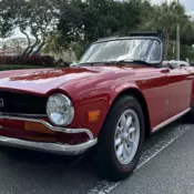 1973 Triumph TR6 Convertible Red 2 doors