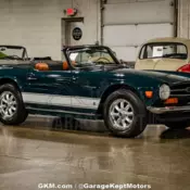 1973 Triumph TR6 Green Convertible 2498cc 6 Cylinder 2850 Miles