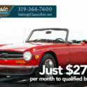 1973 Triumph TR6 Roadster 4 Speed 2.5 Liter With New Interior Solid Body