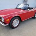 1973 Triumph TR6 Roadster Red Over Black Original Colors New Top Very Original!!