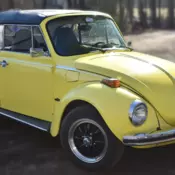 1973 Volkswagen Super Beetle Convertible in Saturn Yellow 1600 cc 4 Cylinder VG