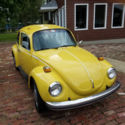 1973 Volkswagen Super Beetle Yellow Original German Southern Body No Rust