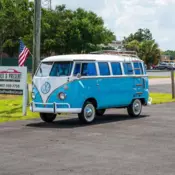 1973 Volkswagen Transporter Bus Rebuilt Motor Blue