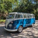 1973 Volkswagen Transporter Van Blue RWD Manual Deluxe Samba Bus 23 Window