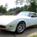 1973 White Chevrolet Corvette in very good condition.  T-Tops with red interior.