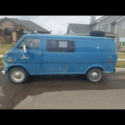1974 Blue custom Ford Econoline Supervan