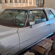 1974 Cadillac DeVille Coupe Sedan White 2 door coupe