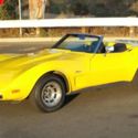 1974 Chevrolet Corvette Convertible L82 107,889 Miles Bright Yellow   Automatic