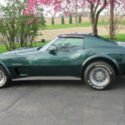 1974 Chevrolet corvette stingray 350 AT Green and Black 30 spoke wheels