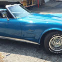 1974 Corvette Convertible. Beautiful Metallic Blue with white soft top CLEAN