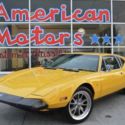 1974 Detomaso Pantera Very Low Miles, Pearl Yellow Black Interior, Runs Great