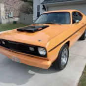 1974 Dodge Dart Orange Dart Sport