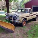 1974 Dodge W100 pickup with sno-fiter package  4 wheel drive snow plow truck