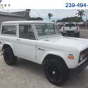 1974 Ford Bronco 4WD 3,996 Miles White  302 V8 Manual
