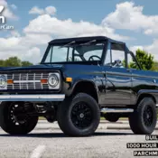 1974 Ford Bronco Custom &#034;BLACK WIDOW&#034; Frame off Restored 1111 Miles Tuxedo Black