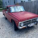 1974 Ford Courier Pickup Red RWD Automatic