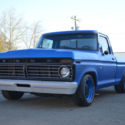 1974 Ford F100 Custom Pickup Truck Hot Rod 390 V8 Matte Blue Metallic Paint