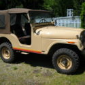 1974 Jeep CJ-5, 4X4, Tan, Fiberglass body, PTO winch, Repairable Mechanics