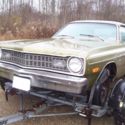 1974 L Code Dodge Dart  Sport 360 Avacado Green White Sport Bucket Seat Interior