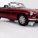 1974 MG MGB Burgundy, Chrome Bumpers, British Sports Car (WHOL Manual