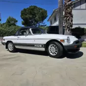 1974 MG MGB Convertible White