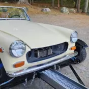 1974 MG Midget convertible - true barn find - was in covered storage since 1991