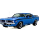 1974 Plymouth &#039;Cuda  45 Miles Petty Blue Coupe 360 ci 4-Spd Manual