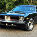 1974 Plymouth 'Cuda Triple Black 4 speed 6 pack Mopar