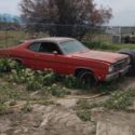 1974 Plymouth Duster Sedan Red RWD Automatic gold duster