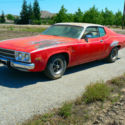 1974 Plymouth Satellite Sebring Bright Red E5 White Vinyl Top Road runner mopar