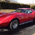 1974 red corvette stingrayT-top coupe 454 big block engine