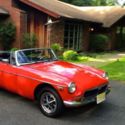 1974 Red  MGB Convertible