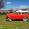1974 Scout II. Orange with white top. 6 cylinder.