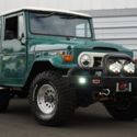 1974 Toyota FJ40 Land Cruiser, V8 4-speed Mega Cruiser, Rustic Green and White