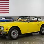 1974 Triumph TR6  375 Miles Mimosa Yellow  2.5L 6-Cylinder 4-Speed