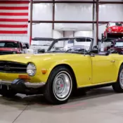1974 Triumph TR6 74714 Miles Mimosa Yellow Convertible 2.5L 6-Cylinder 4-Speed