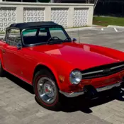 1974 Triumph TR6 Convertible 70572 Miles Red Convertible I-6 2.5L 150 bhp, 143 l