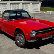 1974 Triumph TR6 Convertible 70572 Miles Red Convertible I-6 2.5L 4-Speed