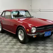 1974 TRIUMPH TR6 CONVERTIBLE. TWO OWNER, 65K,CARMINE/ TAN, HARD TOP, OVERDRIVE,
