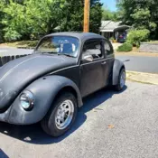 1974 Volkswagen Beetle (Pre-1980) Black Type 1