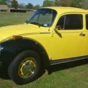 1974 Volkswagen Super Beetle Sedan Yellow