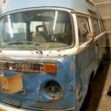 1974 Volkswagen VW Blue/White Transporter Bus/Vanagon/Solid High Top Camper Van