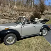 1974 vw super beetle convertible, rolls kit, semi-automatic