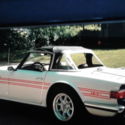 1974 white w red racing stripe,convertible