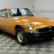 1974.5 MGB GT SPORTS COUPE. BRACKEN WITH AUTUMN LEAF TRIM. 4SPD WITH OVERDRIVE.