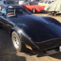 1975 Black Convertible Corvette upgraded to look like 1980 Vette.  4 speed Auto