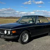 1975 BMW 3.0CS 37410 Miles,Blue Coupe 3.0-Liter M30 Inline-Six Dual Downdraft Ca