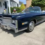 1975 Cadillac Eldorado Blue Convertible