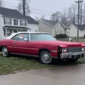 1975 Cadillac Eldorado Convertible Red