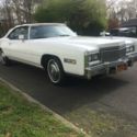 1975 Cadillac Eldorado Convertible   triple white with red firethorn accents